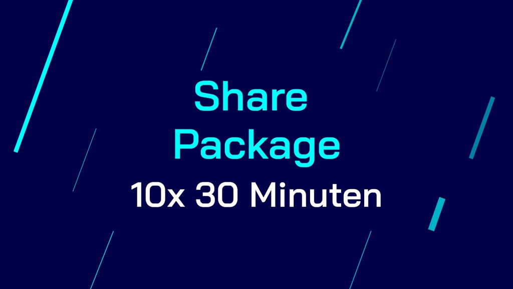 Share Package - 10 x 30 Minutes - Gift Card